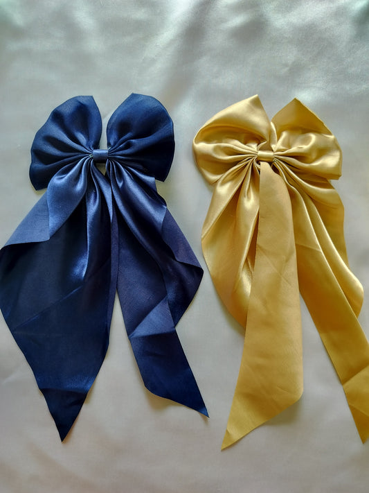 Satin Pigtail Bow