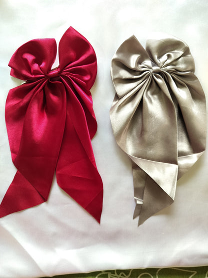 Satin Pigtail Bow