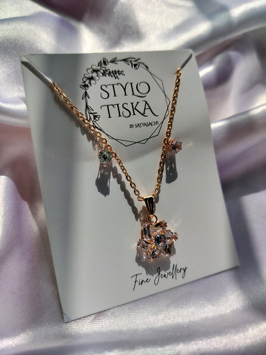 Rose Gold-Plated Chain Pendant