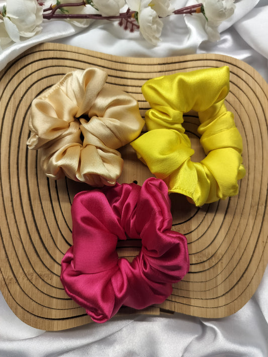 Stylo Medium Scrunchies Combo Of 3