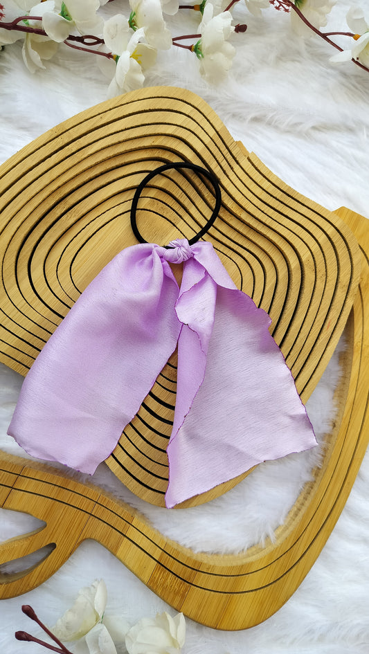 1pc Elegant Ribbon Bowknot Decorative Hair Loop Elastic Hair Tie Trendy Non Slip Ponytail Holder For Women And Girls