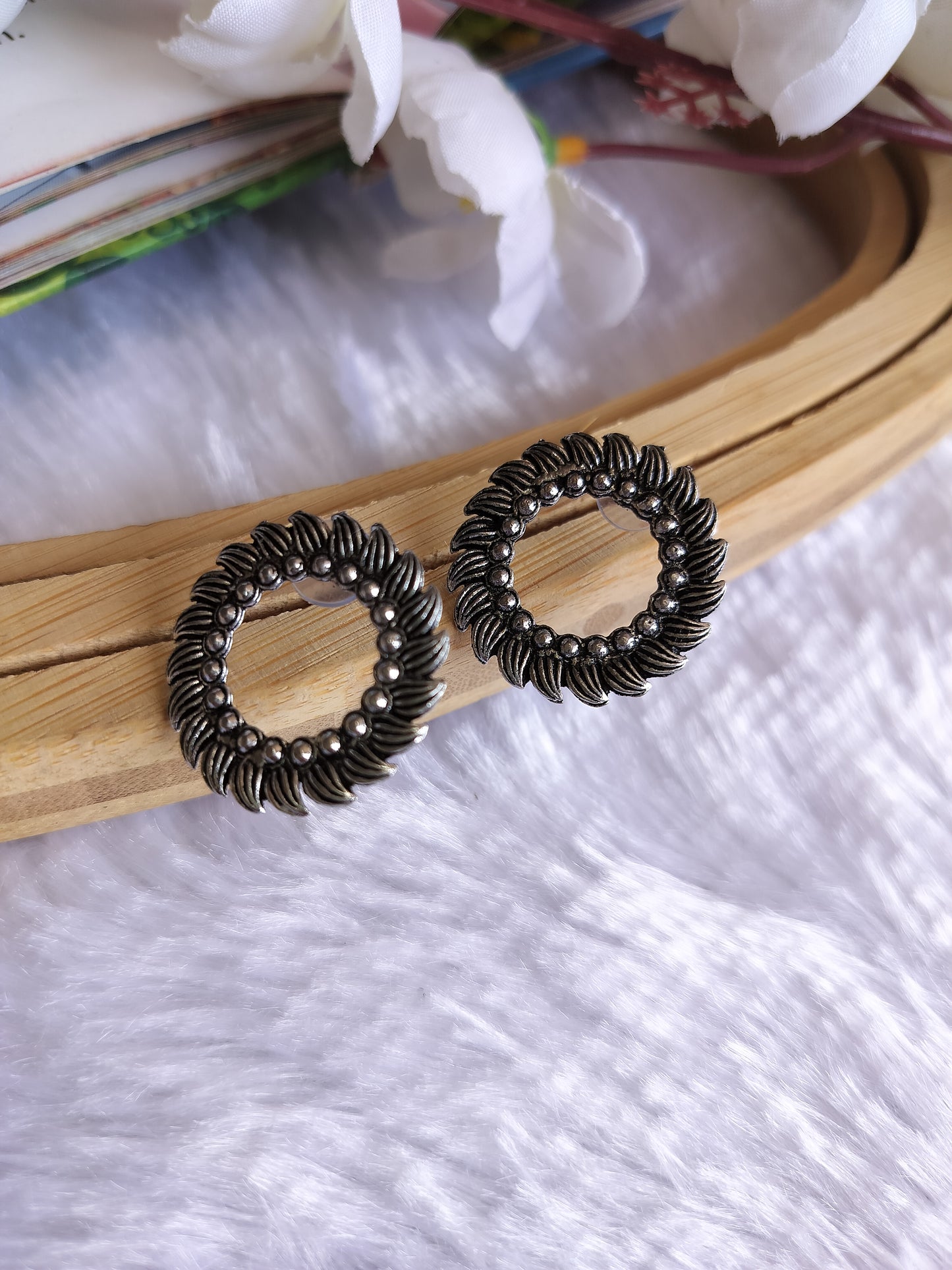 Mini Oxidised Studs