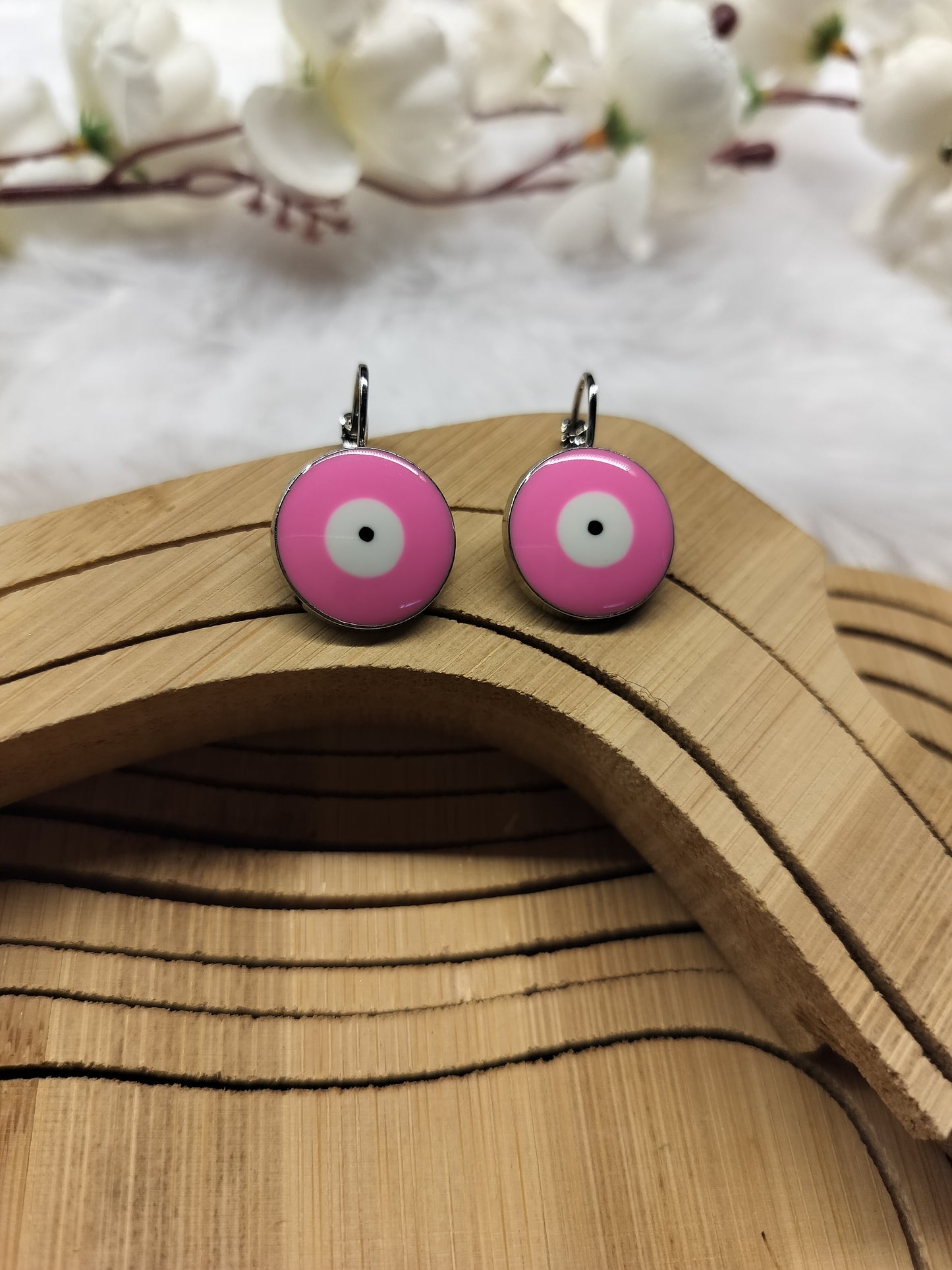 Evil Eye Clip On Earrings