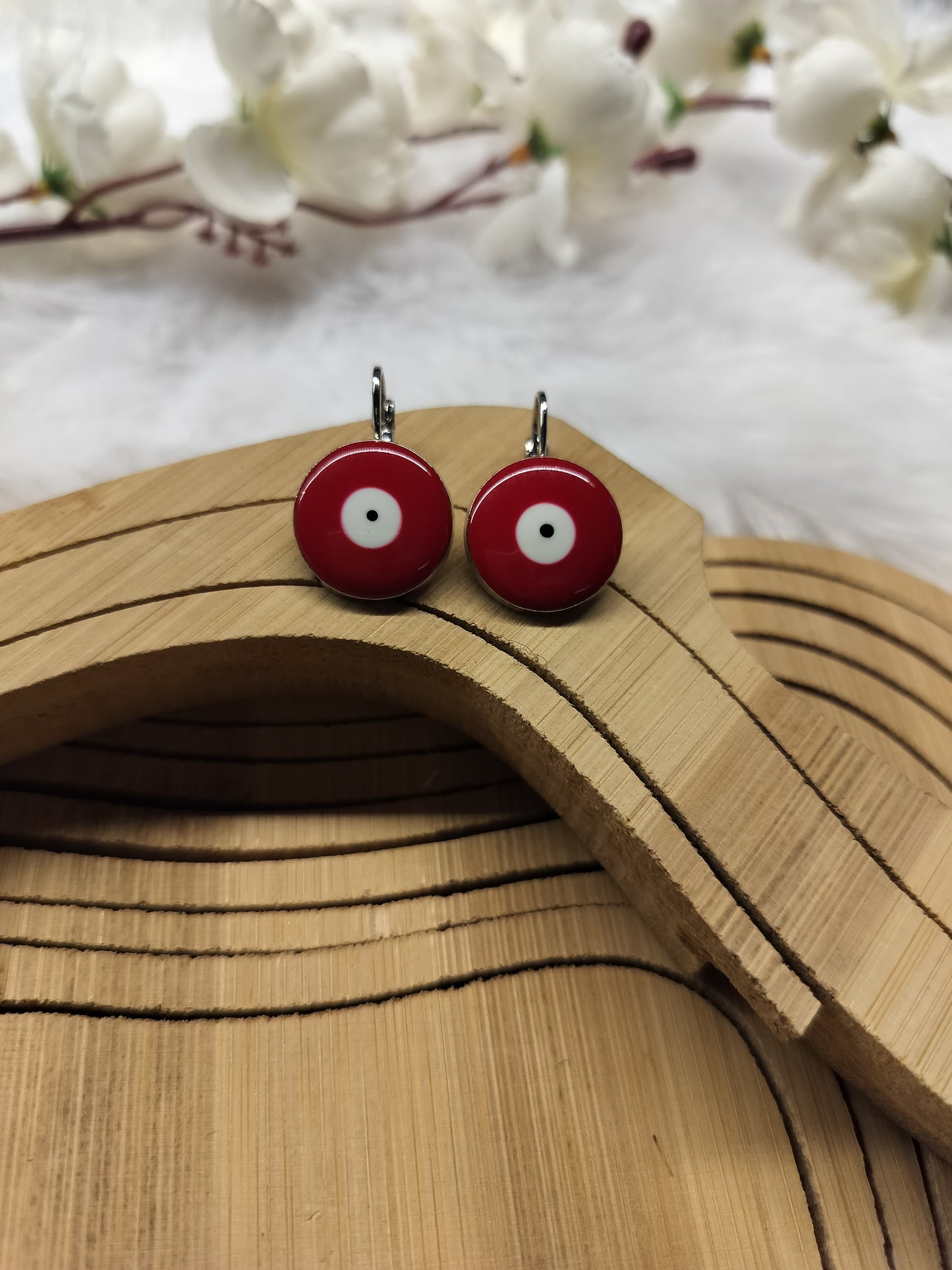 Evil Eye Clip On Earrings