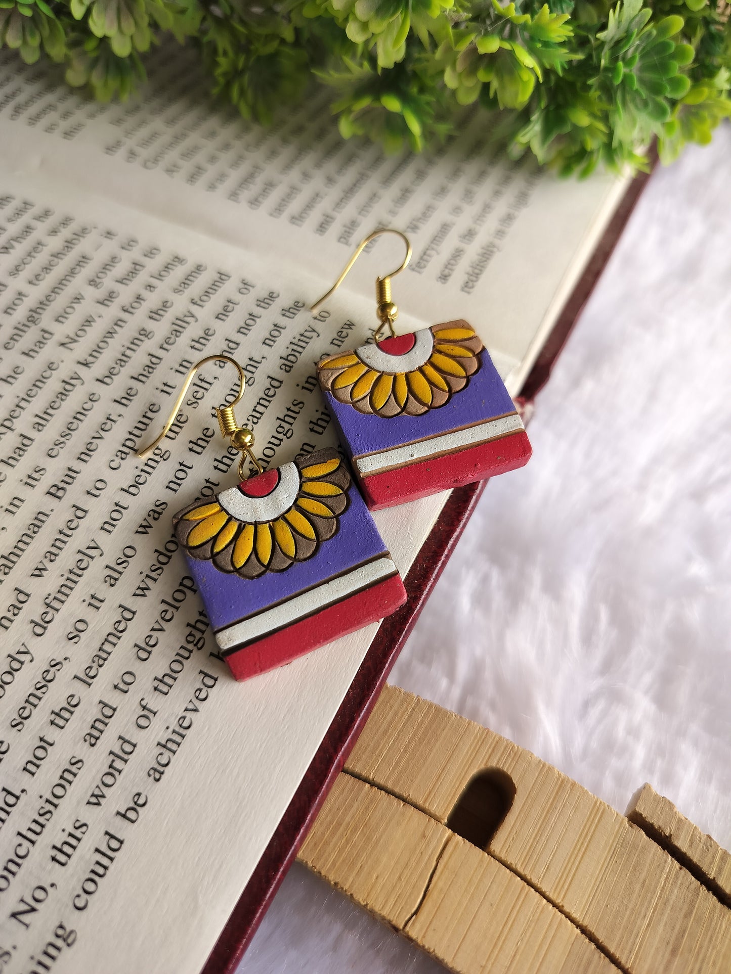 Kahani Handmade Terracotta Dangles Earrings