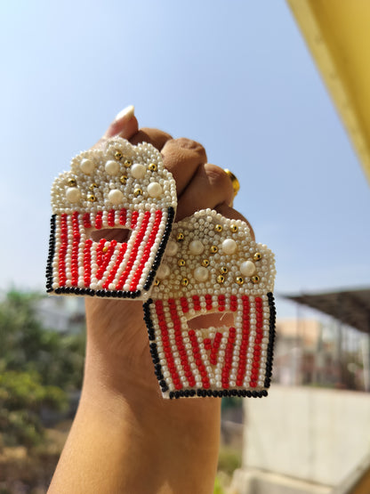 Classy Popcorn Design Beaded earring