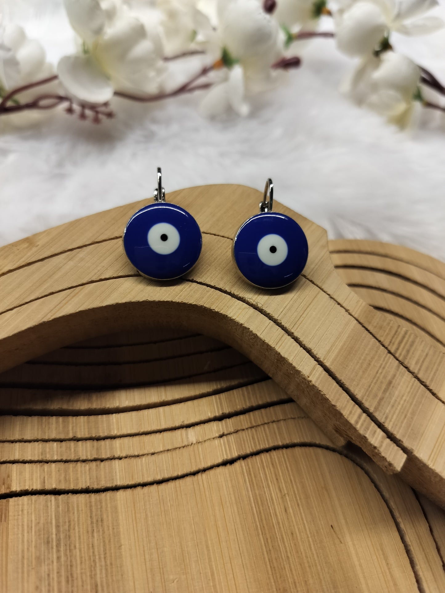 Evil Eye Clip On Earrings