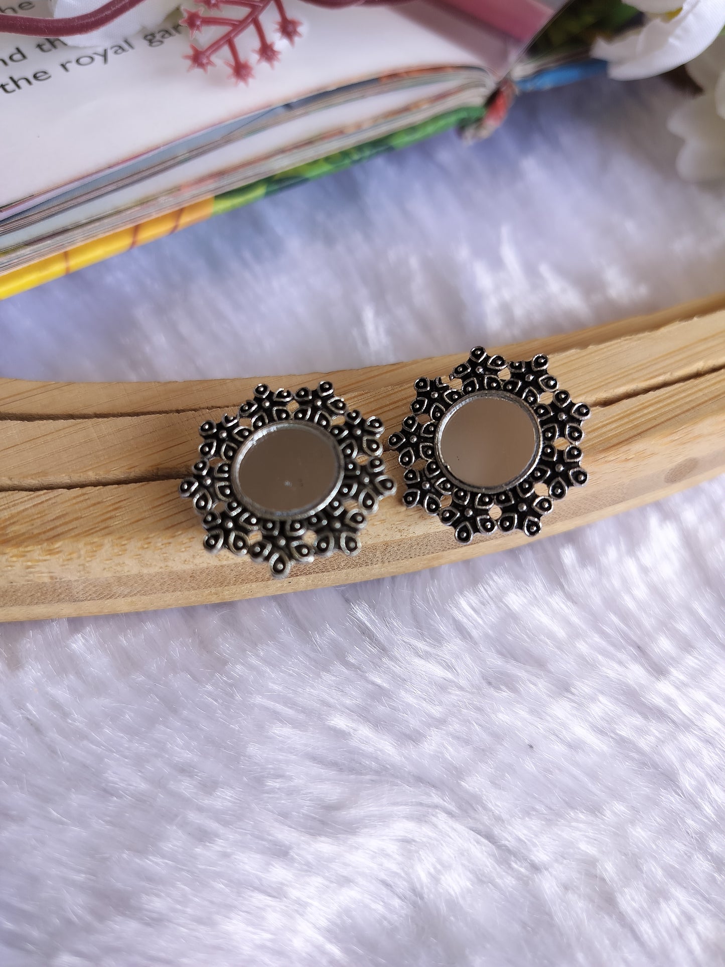 Mini Oxidised Studs