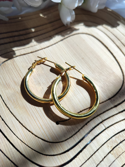 Premium Bold Golden Hoops