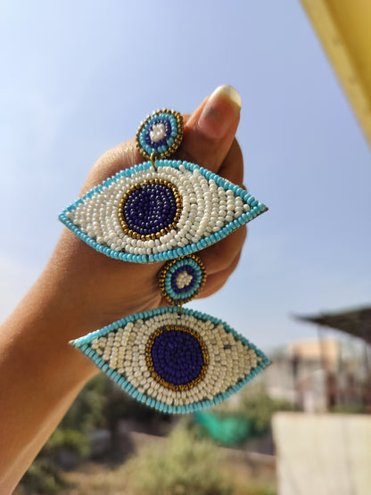 Evil Eye Drop Earrings