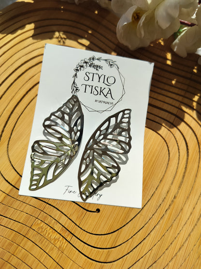 Feminine Stylish Half Wings Butterfly Studs