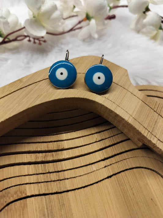 Evil Eye Clip On Earrings