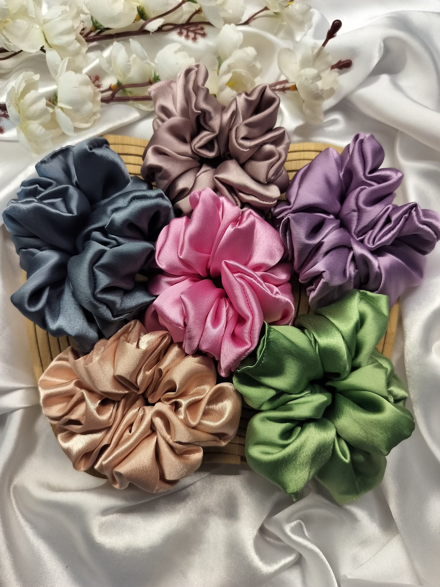 Stylo Double XL Premium Scrunchies Combo Of 6