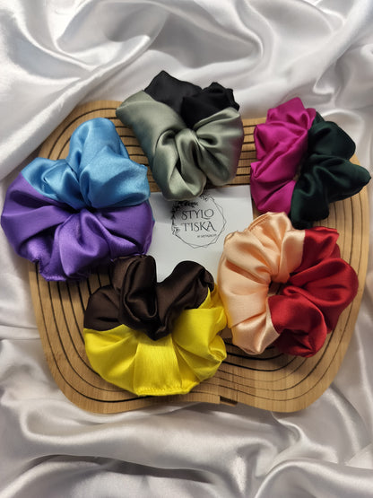 Stylo Dual Scrunchies Combo Of 5